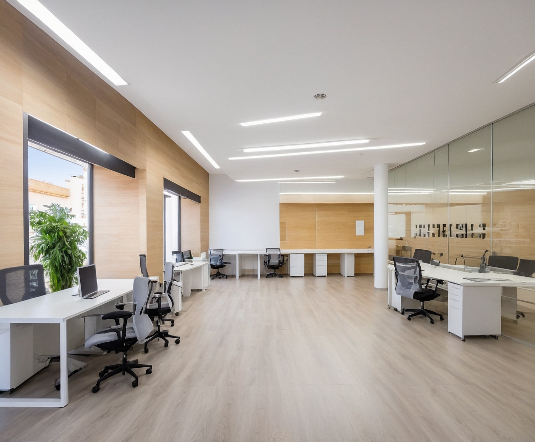 Equipos de limpieza realizando tareas diarias