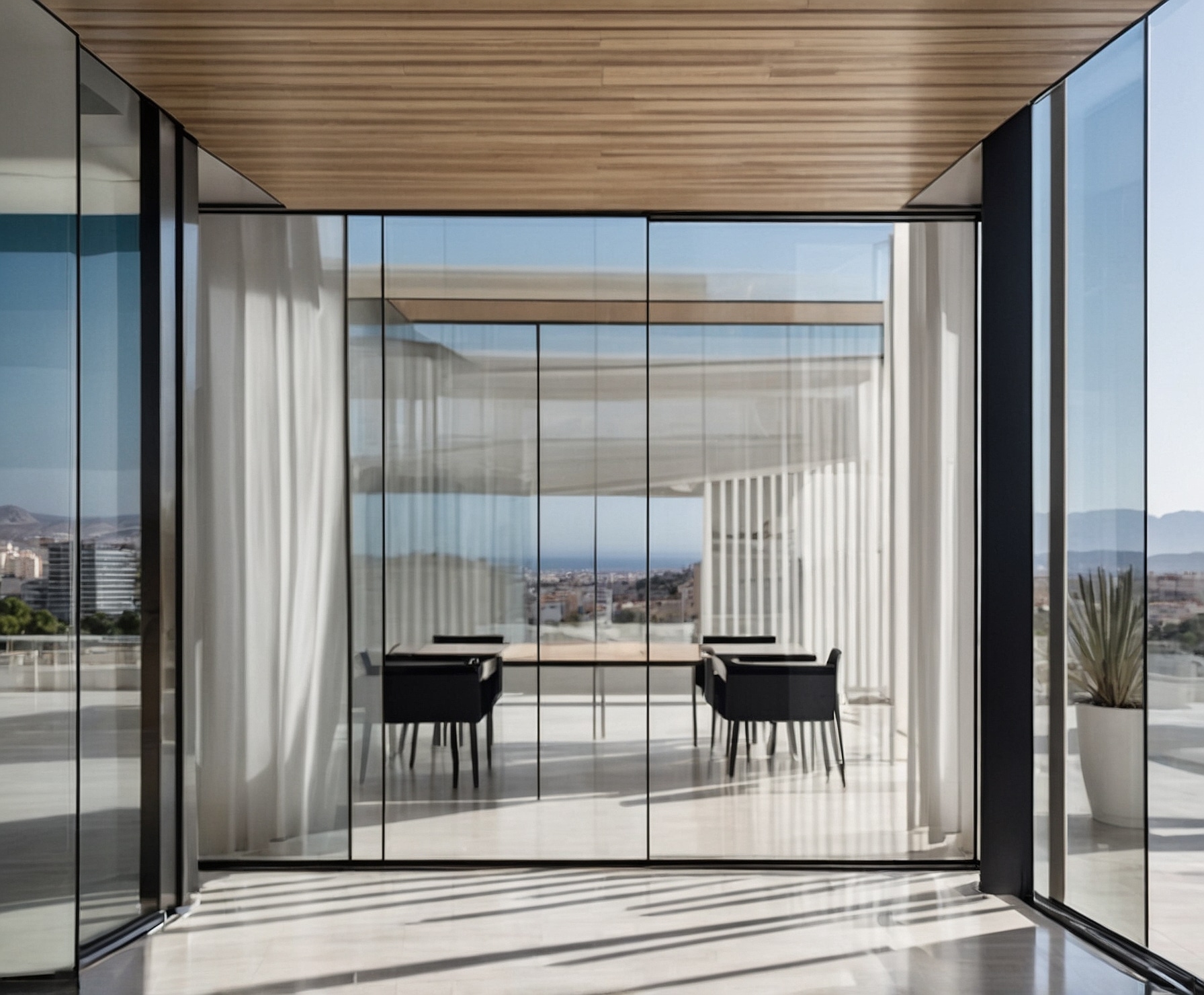 Ambiente limpio y ordenado en oficinas.